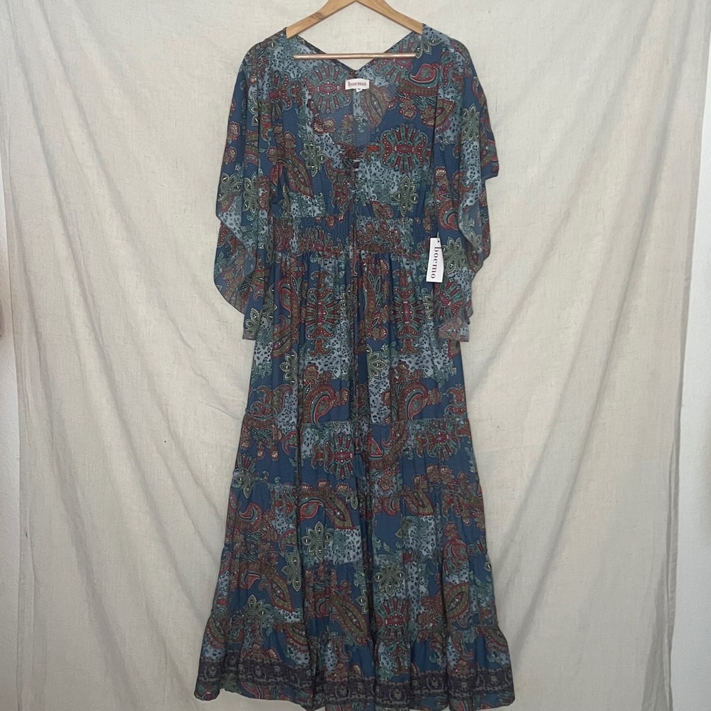 Anthropologie Boemo Paisley
Cottagecore Tiered Maxi Dress Women's Size M - Picture 2 of 8